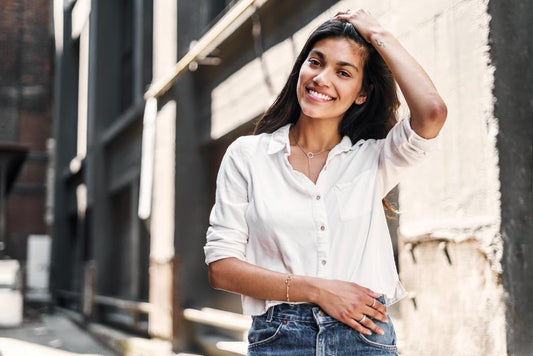 White Cotton Shirt - Happy July