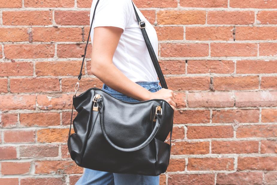 Black Leather Bag - Happy July